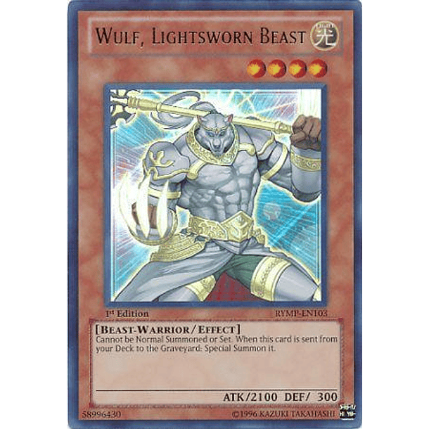 Wulf, Lightsworn Beast - RYMP-EN103 - Ultra Rare (daño menor)