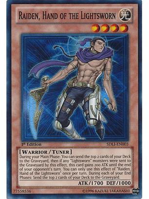 Raiden, Hand of the Lightsworn - SDLI-EN003 - Super Rare