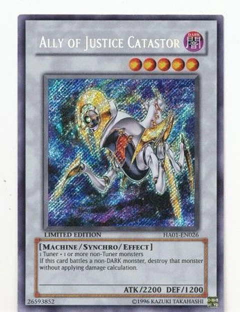 Ally of Justice Catastor - HA01-EN026 - Secret Rare