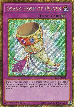 Grand Horn of Heaven - PGL3-EN040 - Gold Secret Rare 1