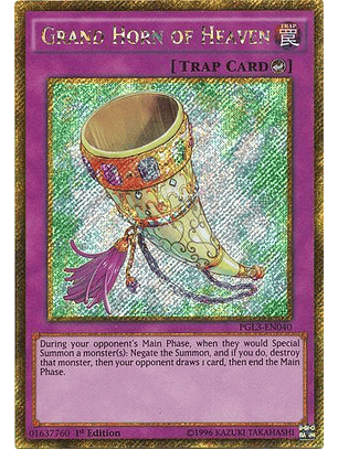 Grand Horn of Heaven - PGL3-EN040 - Gold Secret Rare