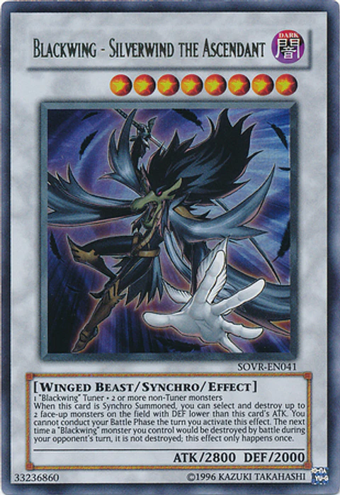 Blackwing - Silverwind the Ascendant - SOVR-EN041 - Ultra Rare