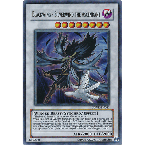 Blackwing - Silverwind the Ascendant - SOVR-EN041 - Ultra Rare