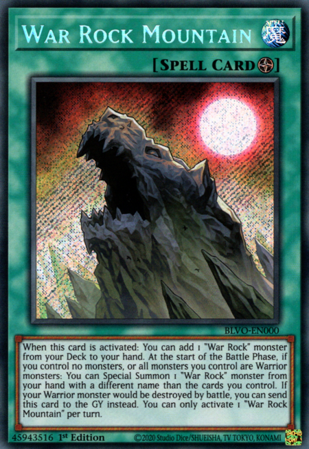 War Rock Mountain - BLVO-EN000 - Secret Rare 1