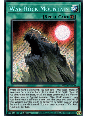 War Rock Mountain - BLVO-EN000 - Secret Rare