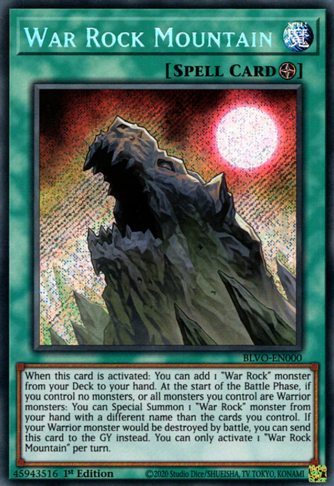 War Rock Mountain - BLVO-EN000 - Secret Rare