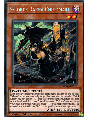 S-Force Rappa Chiyomaru - BLVO-EN011 - Secret Rare 