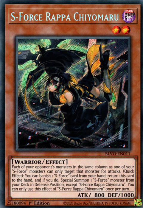 S-Force Rappa Chiyomaru - BLVO-EN011 - Secret Rare 