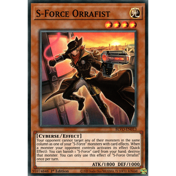 S-Force Orrafist - BLVO-EN013 - Super Rare 