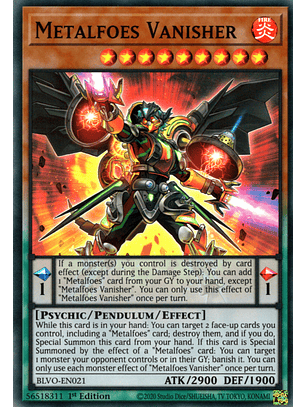 Metalfoes Vanisher - BLVO-EN021 - Super Rare
