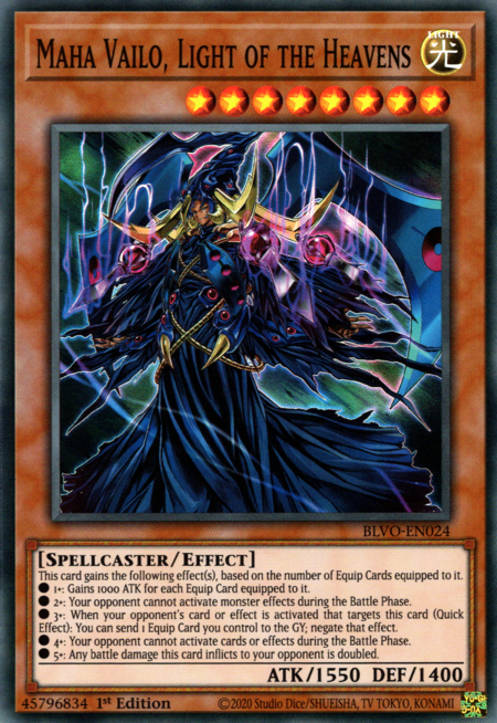 Maha Vailo, Light of the Heavens - BLVO-EN024 - Super Rare 1