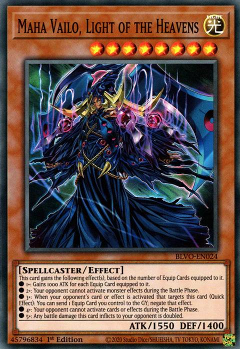 Maha Vailo, Light of the Heavens - BLVO-EN024 - Super Rare