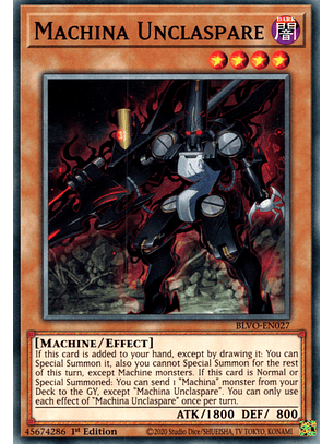 Machina Unclaspare - BLVO-EN027 - Common 