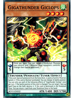 Gigathunder Giclops - BLVO-EN032 - Common 