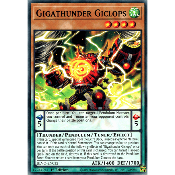 Gigathunder Giclops - BLVO-EN032 - Common 