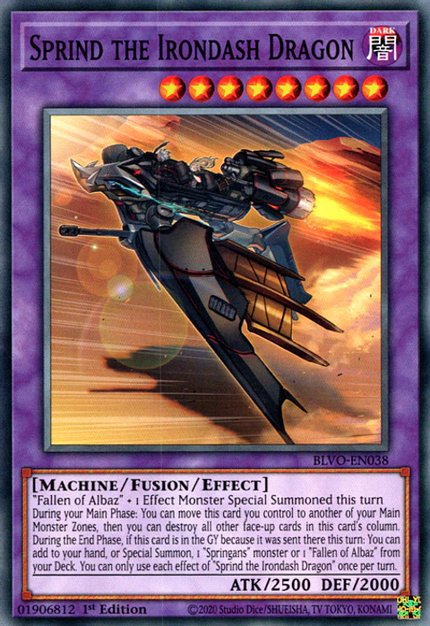 Sprind the Irondash Dragon - BLVO-EN038 - Common 