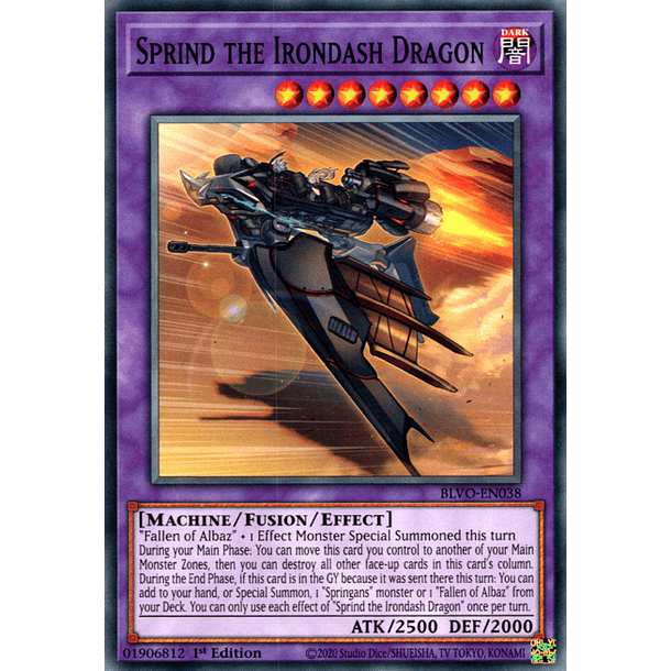 Sprind the Irondash Dragon - BLVO-EN038 - Common 