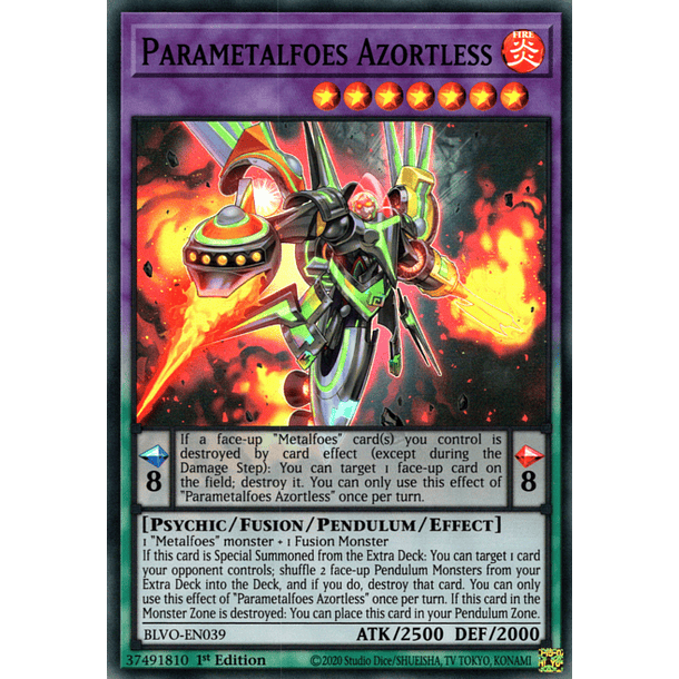 Parametalfoes Azortless - BLVO-EN039 - Super Rare