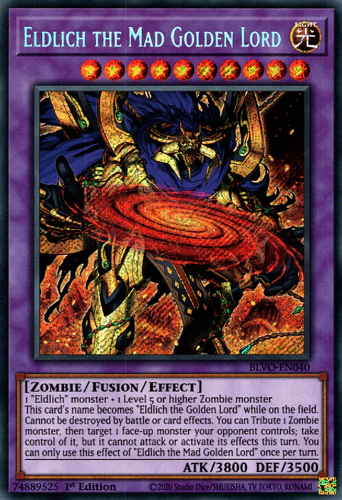 Eldlich the Mad Golden Lord - BLVO-EN040 - Secret Rare