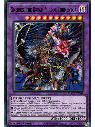 Oneiros, the Dream Mirror Tormentor - BLVO-EN042 - Super Rare 