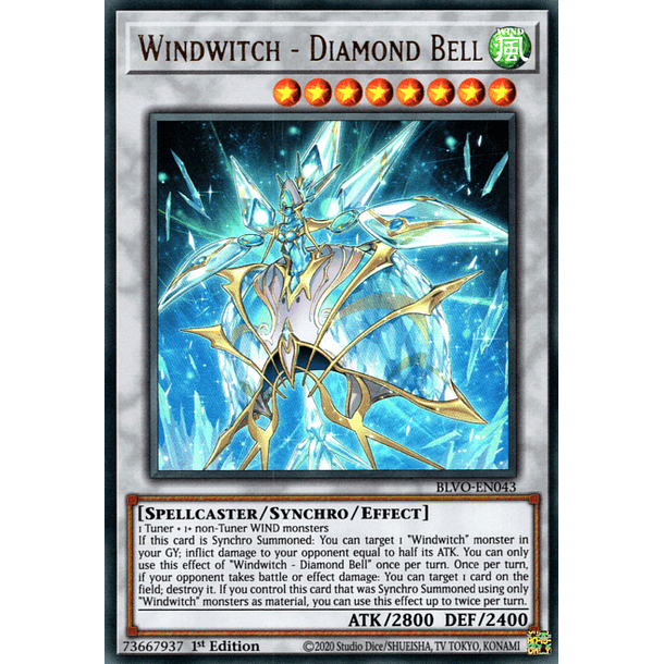 Windwitch - Diamond Bell - BLVO-EN043 - Ultra Rare 