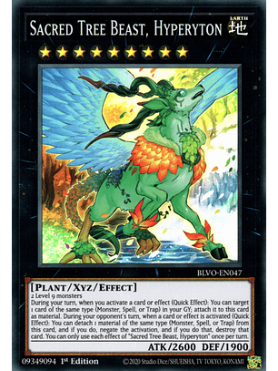 Sacred Tree Beast, Hyperyton - BLVO-EN047 - Super Rare