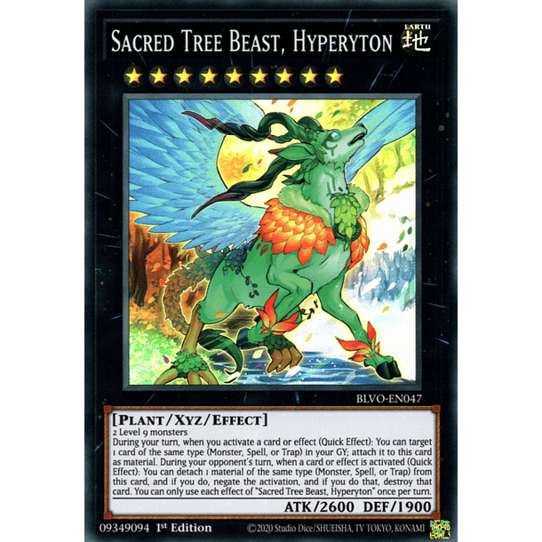 Sacred Tree Beast, Hyperyton - BLVO-EN047 - Super Rare
