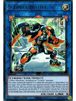 S-Force Justify - BLVO-EN048 - Ultra Rare