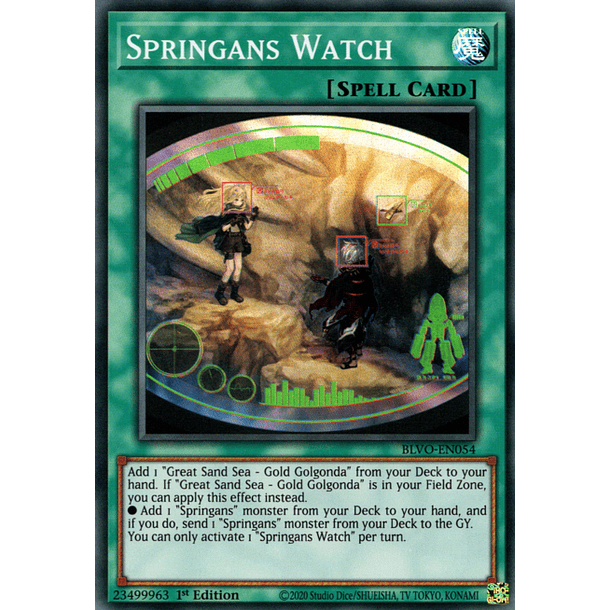 Springans Watch - BLVO-EN054 - Super Rare