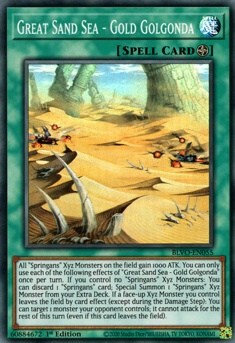 Great Sand Sea - Gold Golgonda - BLVO-EN055 - Super Rare