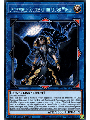 Underworld Goddess of the Closed World - BLVO-EN050 - Secret Rare
