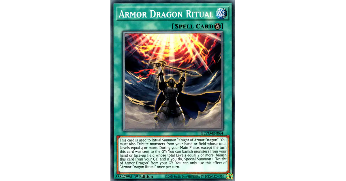 Armor Dragon Ritual - BLVO-EN064 - Common