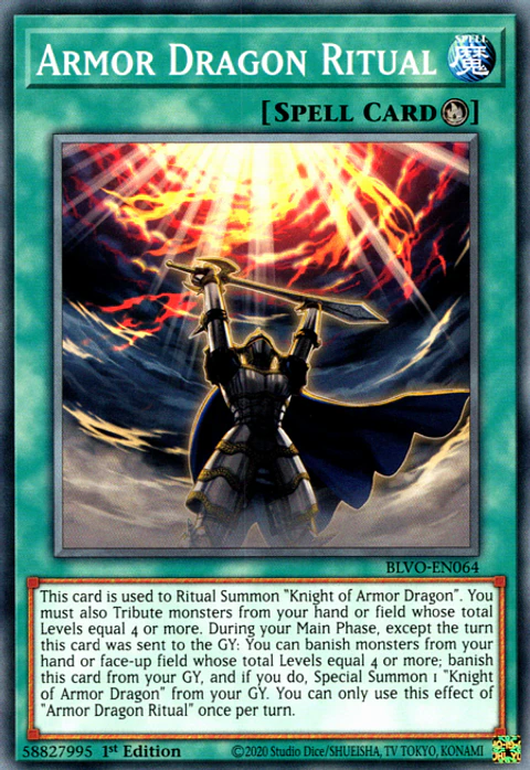 Armor Dragon Ritual - BLVO-EN064 - Common 