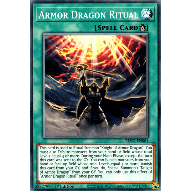 Armor Dragon Ritual - BLVO-EN064 - Common 
