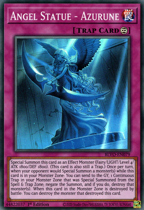 Angel Statue - Azurune - BLVO-EN079 - Super Rare
