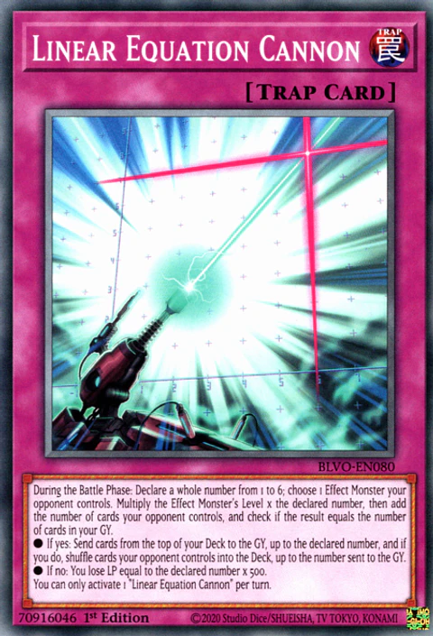Linear Equation Cannon - BLVO-EN080 - Common 