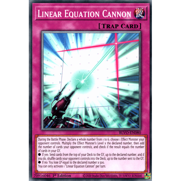 Linear Equation Cannon - BLVO-EN080 - Common 