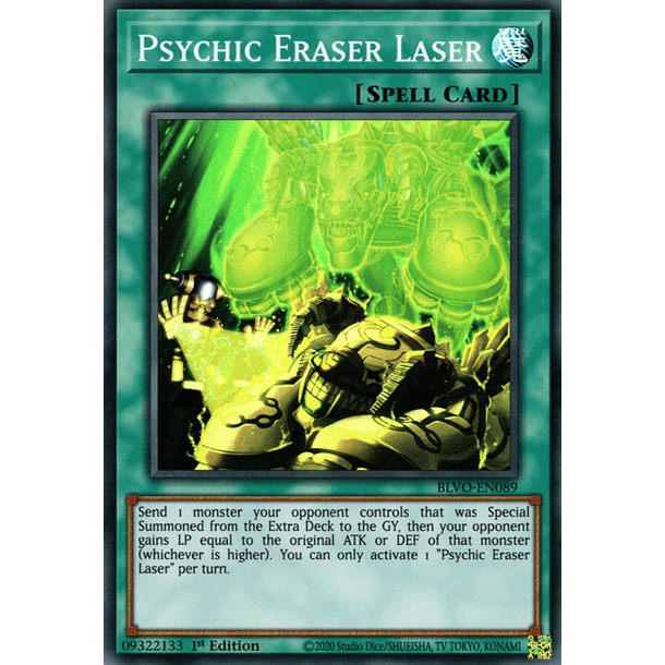 Psychic Eraser Laser - BLVO-EN089 - Super Rare