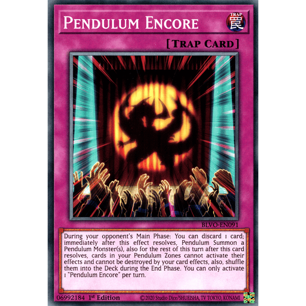 Pendulum Encore‎ - BLVO-EN091 - Common 