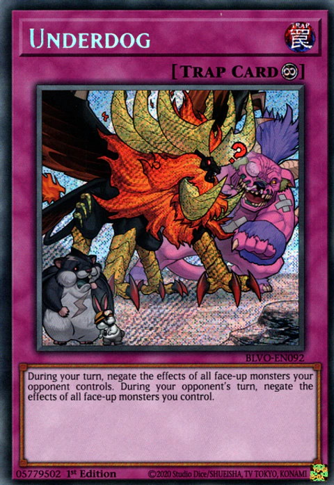 Underdog - BLVO-EN092 - Secret Rare 