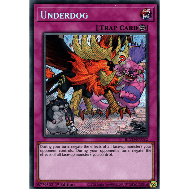 Underdog - BLVO-EN092 - Secret Rare 