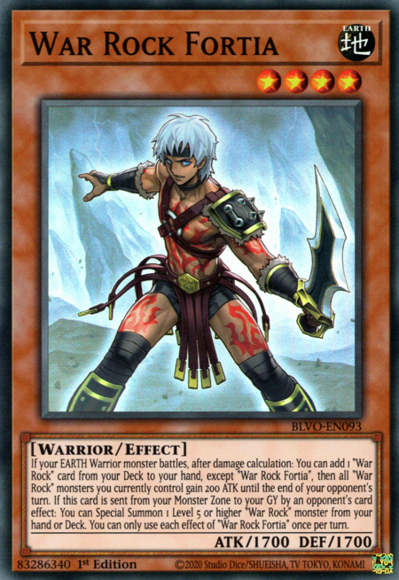 War Rock Fortia - BLVO-EN093 - Super Rare 1