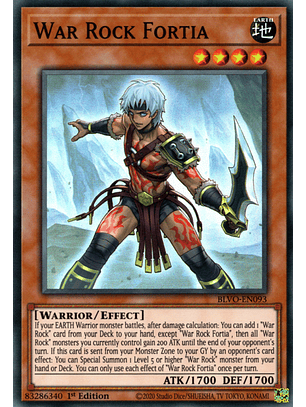 War Rock Fortia - BLVO-EN093 - Super Rare