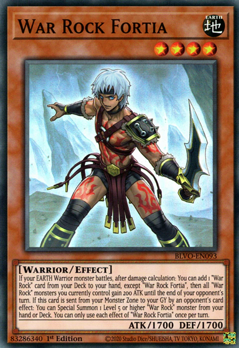War Rock Fortia - BLVO-EN093 - Super Rare