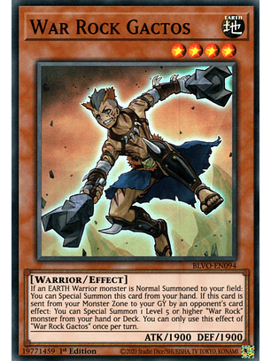 War Rock Gactos - BLVO-EN094 - Super Rare 