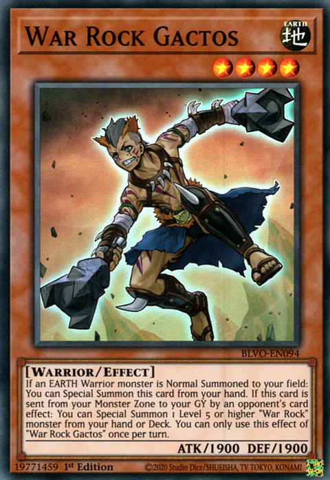 War Rock Gactos - BLVO-EN094 - Super Rare 