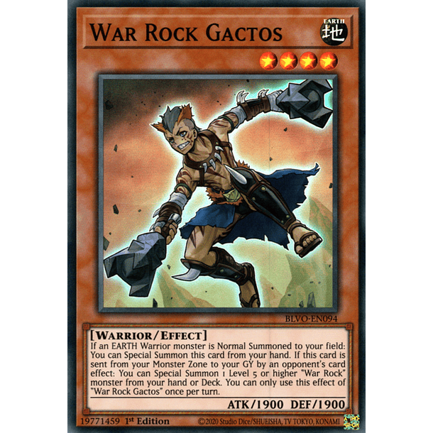 War Rock Gactos - BLVO-EN094 - Super Rare 