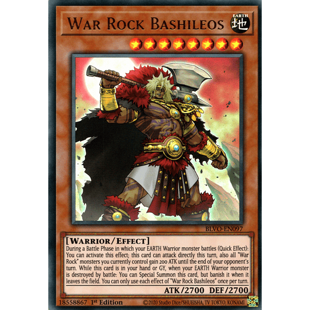 War Rock Bashileos - BLVO-EN097 - Ultra Rare