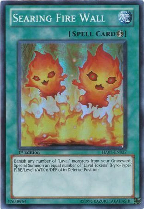 Searing Fire Wall - HA05-EN027 - Super Rare