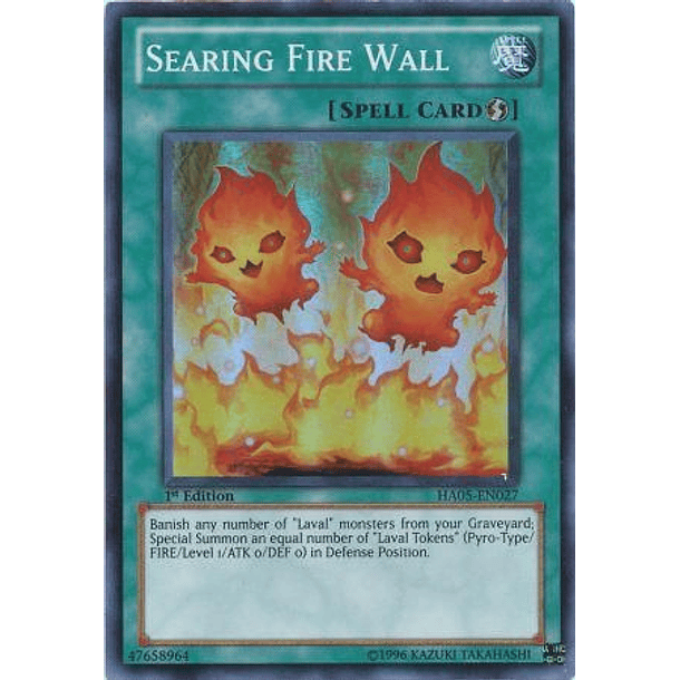 Searing Fire Wall - HA05-EN027 - Super Rare